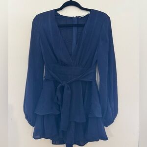 Elegant Navy Blue Jumpsuit